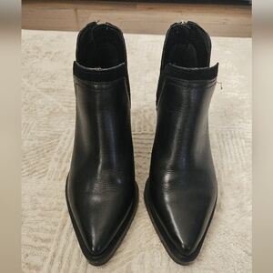 Vince Camuto Sleek Black Ankle Booties